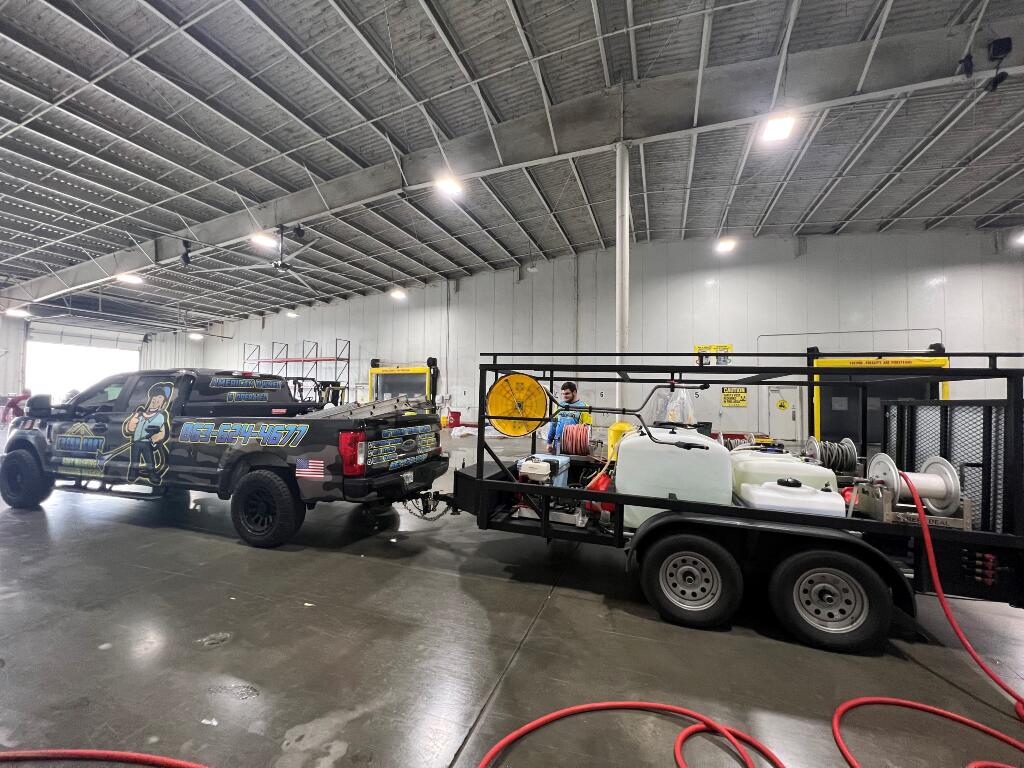 Fresh Coat Services Truck and Trailer In Warehouse